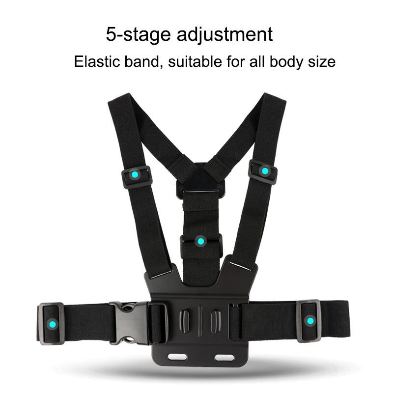 V562-B1461ACD-202503031315-04 Adjustable Body Mount Belt with Phone Clamp for Action Cameras and Smartphones - Image 5