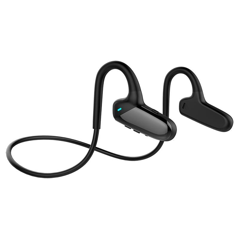 V562-B1551SXPI-202505222015-01 Waterproof Bone Conduction Bluetooth Earphones 5.0 for Sports - Black - Image 2