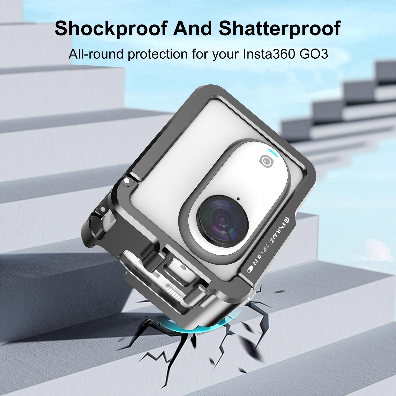 V562-B179UP-202502212055-06 Aluminum Alloy Protective Frame for Insta360 Go 3 Camera with Battery Case - Image 7