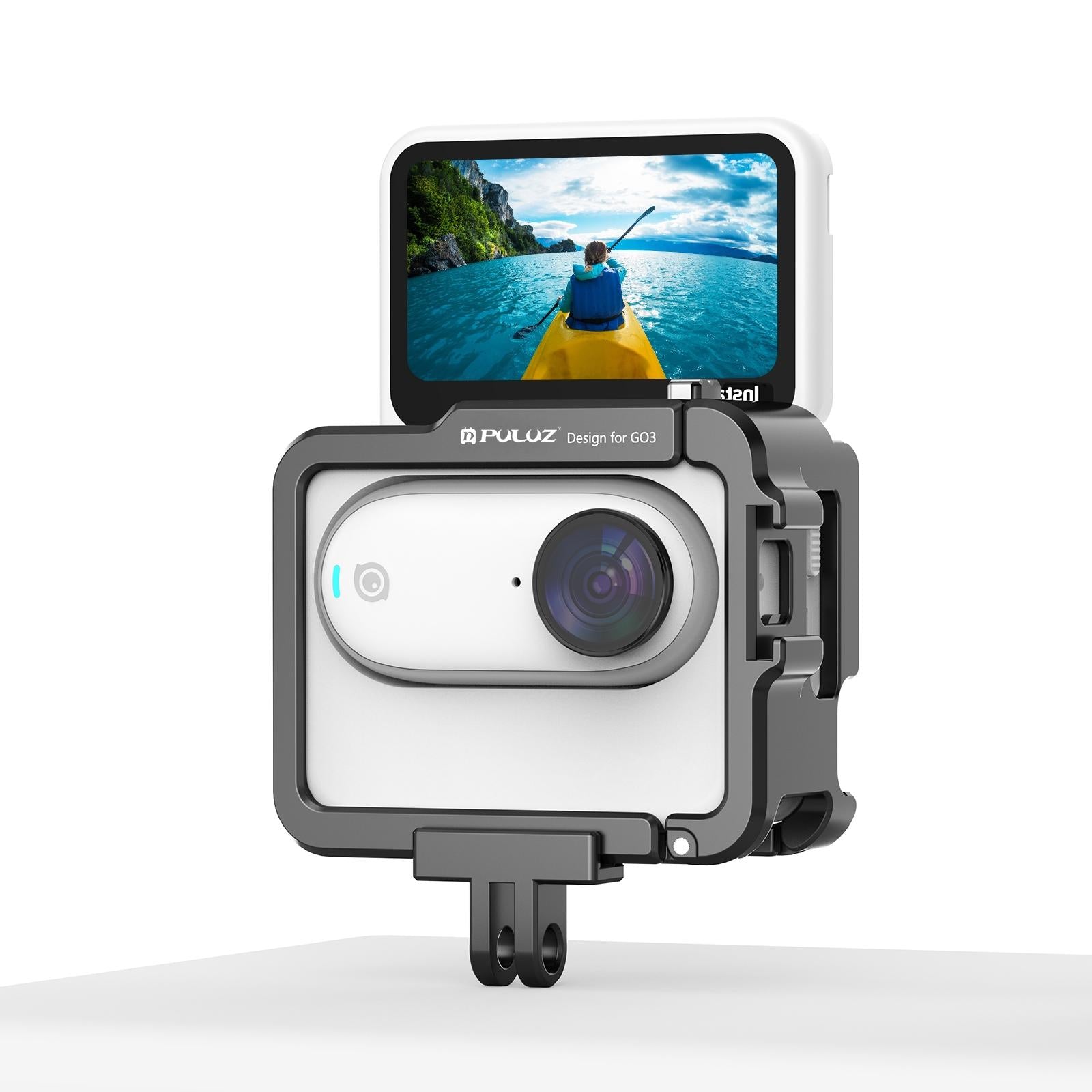 V562-B179UP-202502212055-08 Aluminum Alloy Protective Frame for Insta360 Go 3 Camera with Battery Case - Image 9