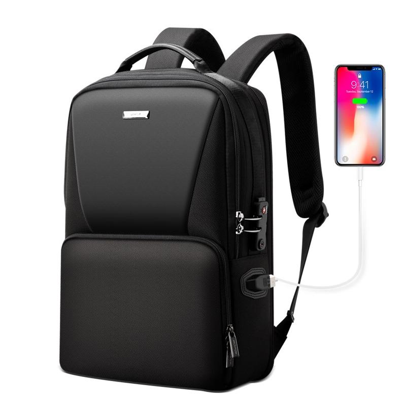V562-B1856GO-202505291705-01 Anti-theft Waterproof Business Backpack for Travel - 30x15x44cm in Black - Image 2