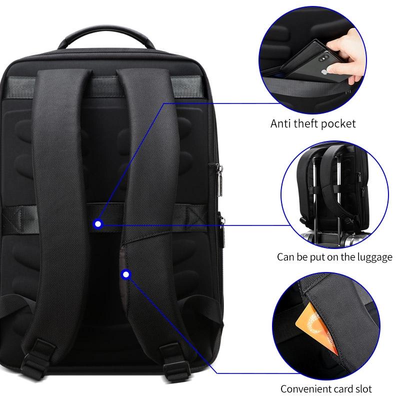 V562-B1856GO-202505291705-10 Anti-theft Waterproof Business Backpack for Travel - 30x15x44cm in Black - Image 11