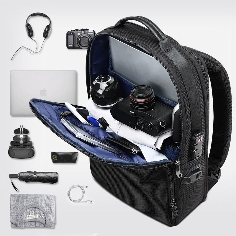 V562-B1856GO-202505291705-15 Anti-theft Waterproof Business Backpack for Travel - 30x15x44cm in Black - Image 16