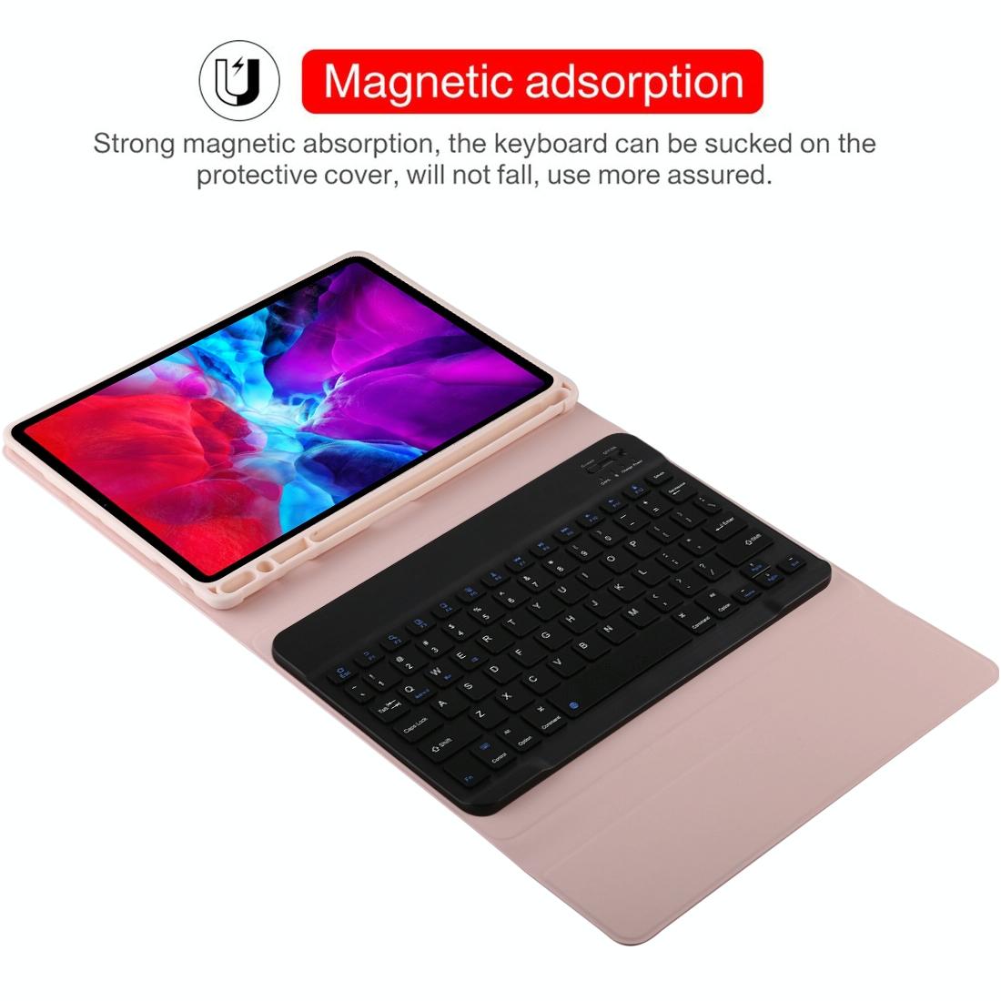 V562-B2105ORPI-202504291912-07 Bluetooth Tablet Case For Ipad Pro 11 With Detachable Microfiber Leather Pen Slot & Holder - Black - Image 8