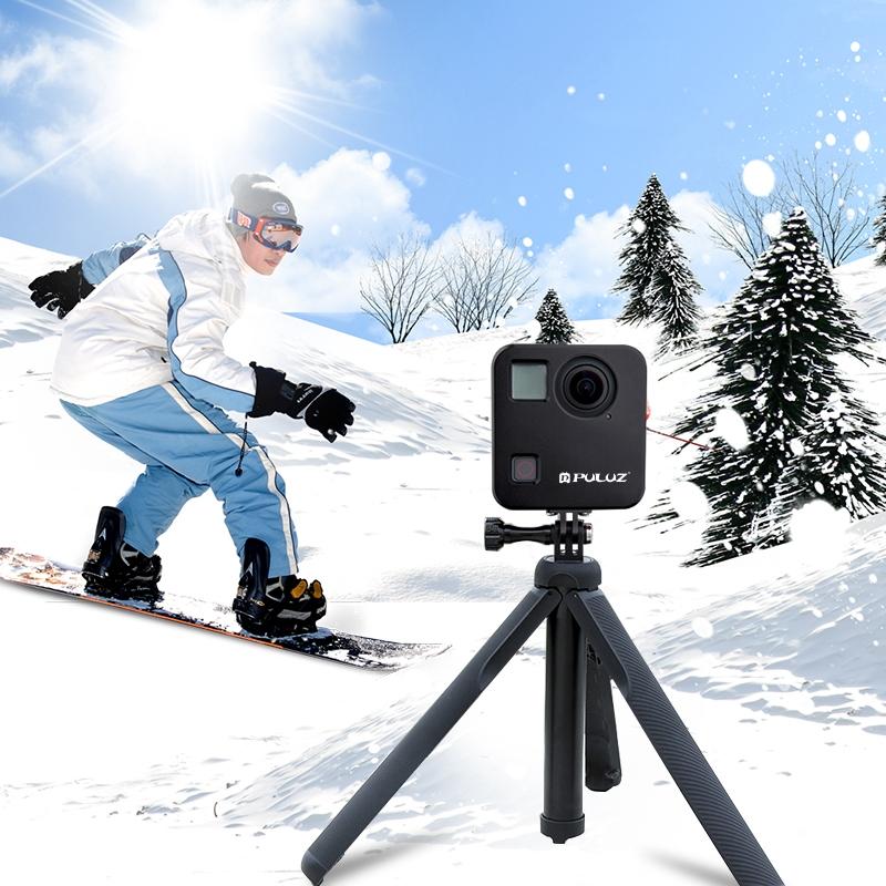 V562-B244UP-202503061835-07 Aluminum Alloy Protective Cage for Gopro Fusion with Mount and Lens Caps - Image 8