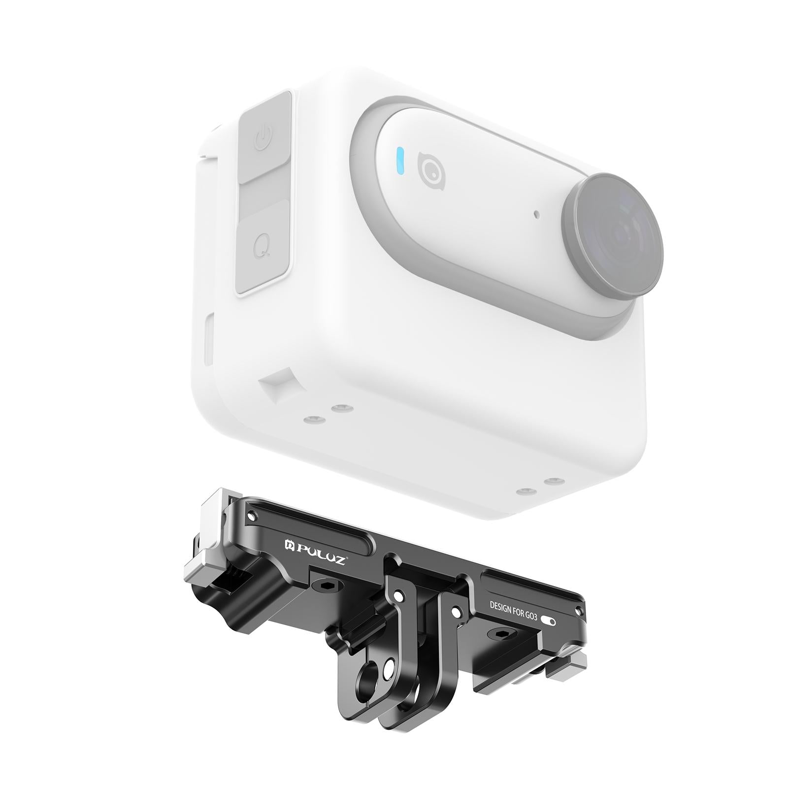 V562-B279UP-220407-01 Aluminum Alloy Quick Release Base for Insta360 Go3 - Magnetic Mount - Image 2