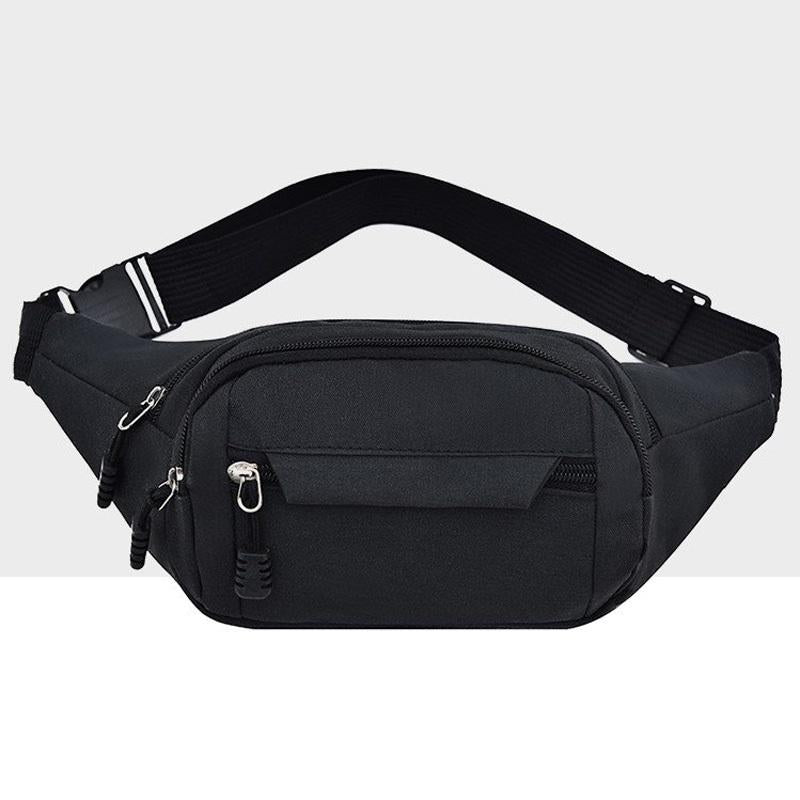 V562-B29108241YZ-202505191516-00 Waterproof Multi Pocket Chest Bag For Sports - Black - Image 1
