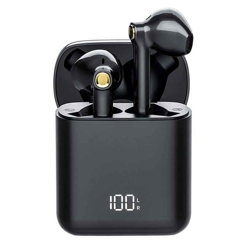 V562-B3381D6PI-202505261753-01 Waterproof Bluetooth Earphones with Digital Display - Black - Image 2