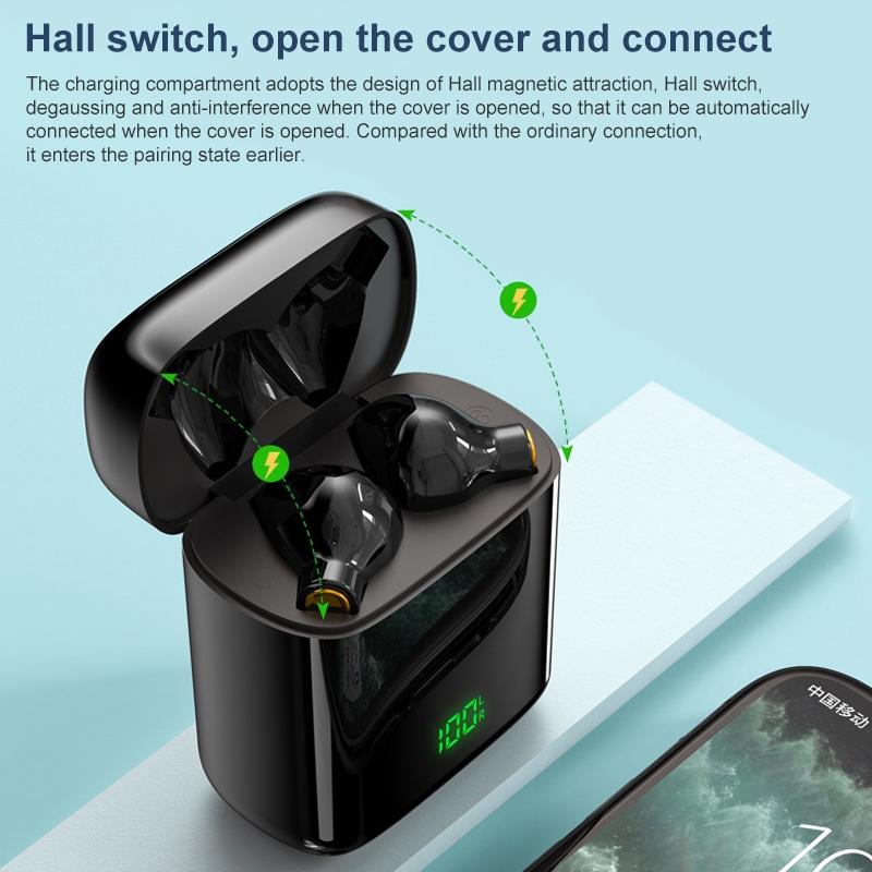 V562-B3381D6PI-202505261753-07 Waterproof Bluetooth Earphones with Digital Display - Black - Image 8