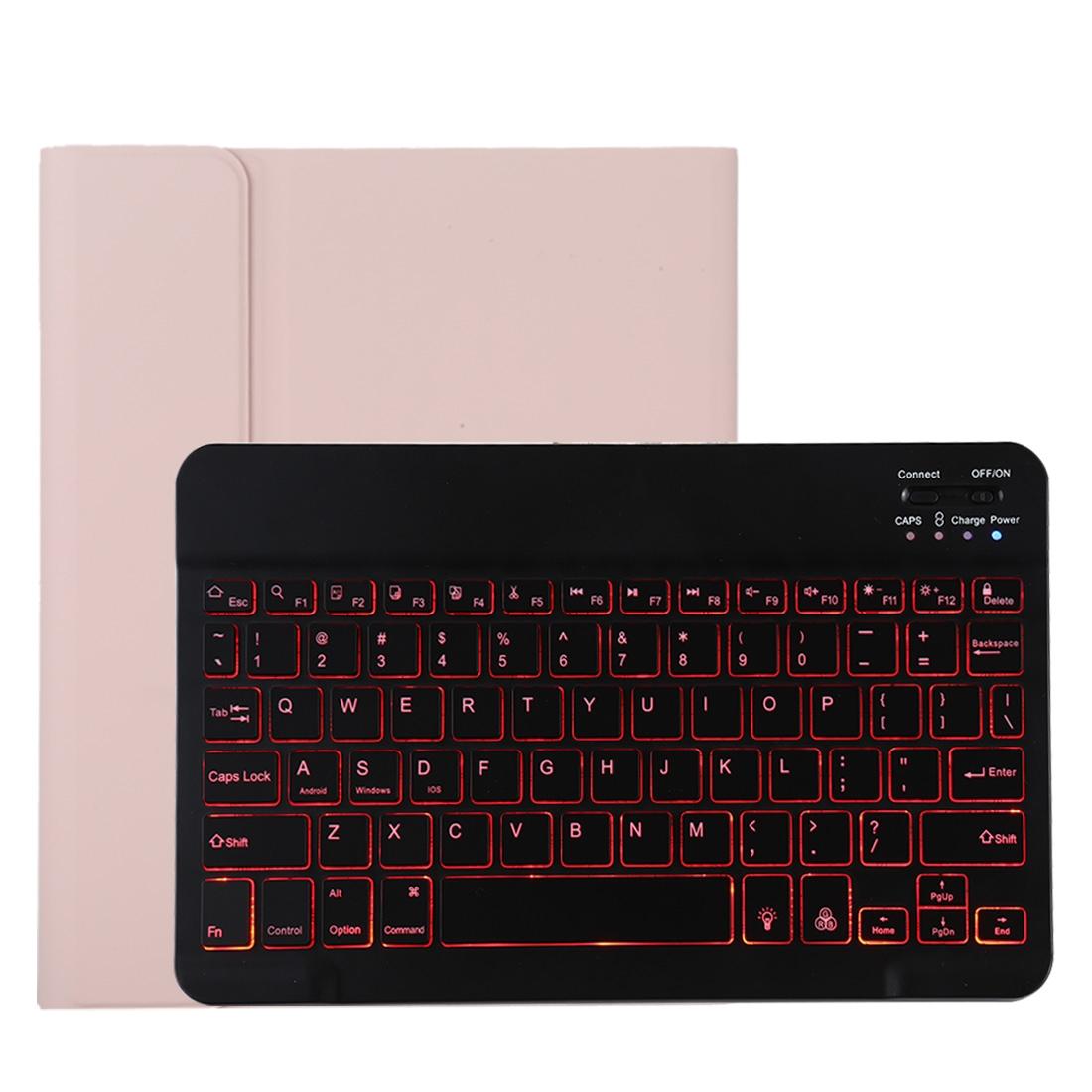 V562-B3515ORPI-202504291841-01 Bluetooth Tablet Case For Ipad Pro 11 With Detachable Microfiber Leather Backlight Pen Slot & Holder - Black - Image 2