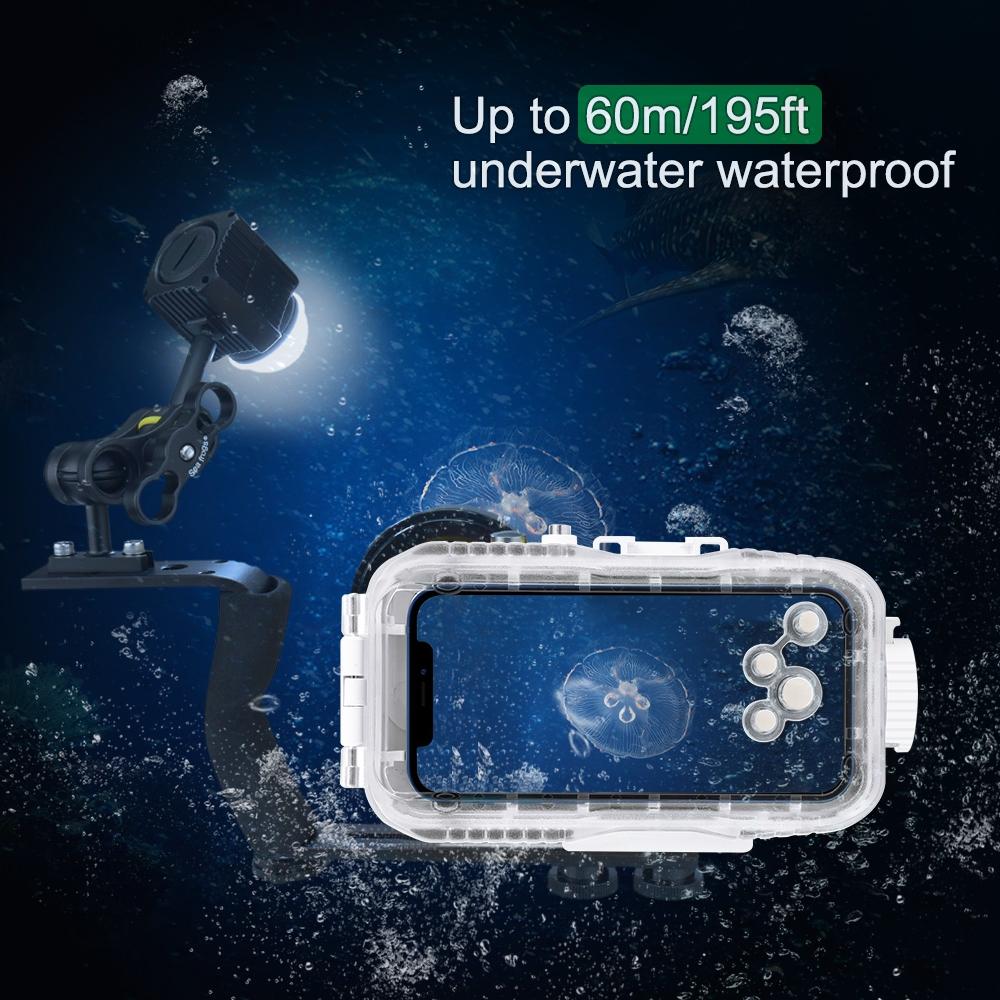 V562-B365UP-202502212150-06 60m Waterproof Led Diving Light for Gopro Hero 12 - Perfect for Underwater Photography - Image 7
