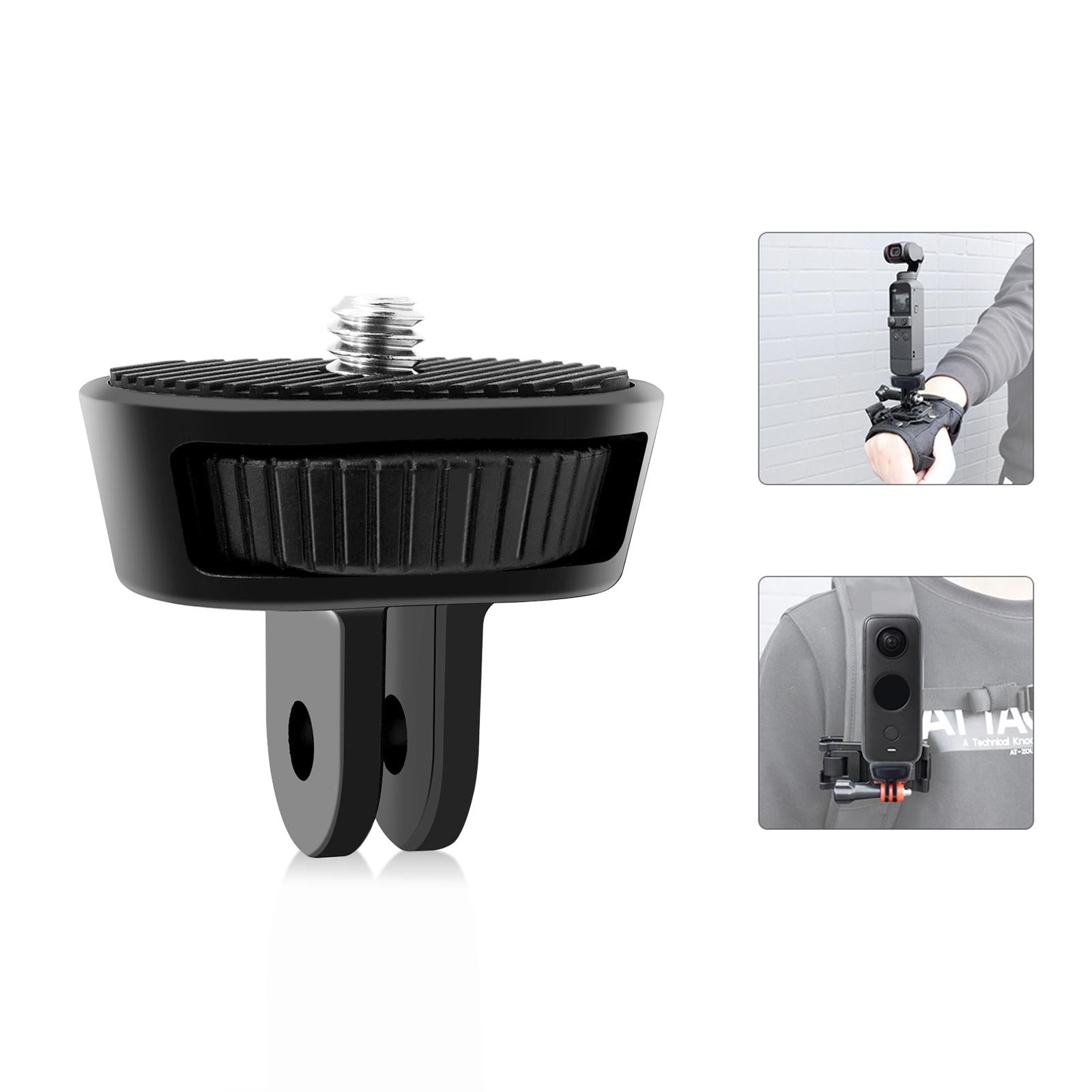 V562-B407UP-202503062125-01 Adjustable Action Camera Tripod Adapter - 1 / 4 Screw - Image 2