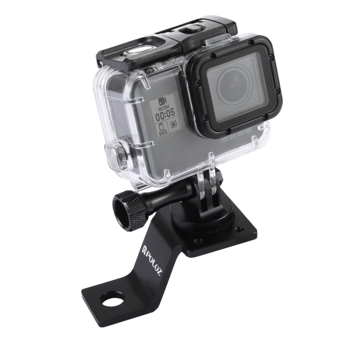 V562-B411UP-221855-00 Universal Motorcycle Mount for Action Cameras - Black - Image 1