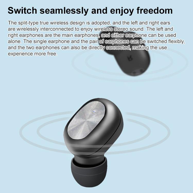 V562-B4311D6PI-202505222052-04 Waterproof Bluetooth 5.0 Tws Earphones with Touch Control - Black - Image 5