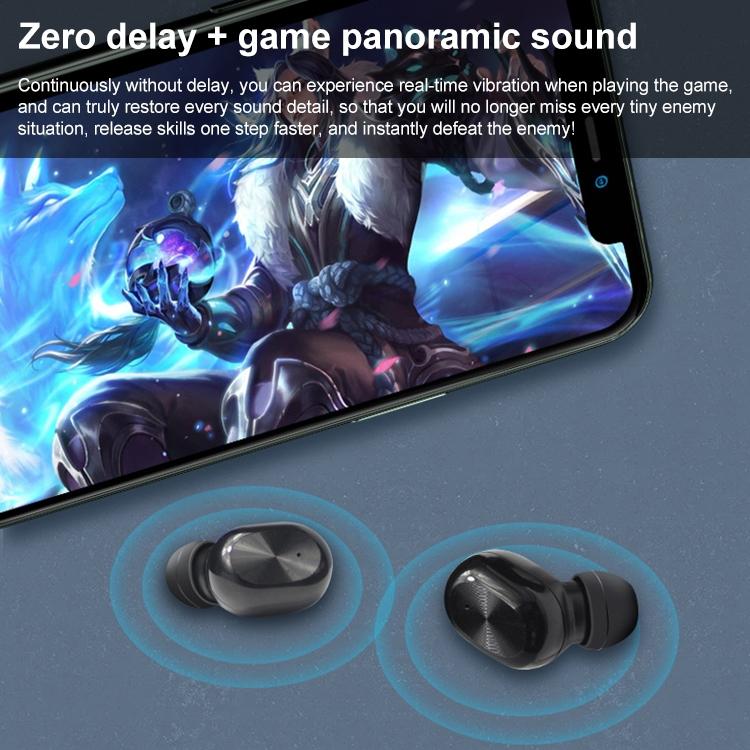 V562-B4311D6PI-202505222052-05 Waterproof Bluetooth 5.0 Tws Earphones with Touch Control - Black - Image 6