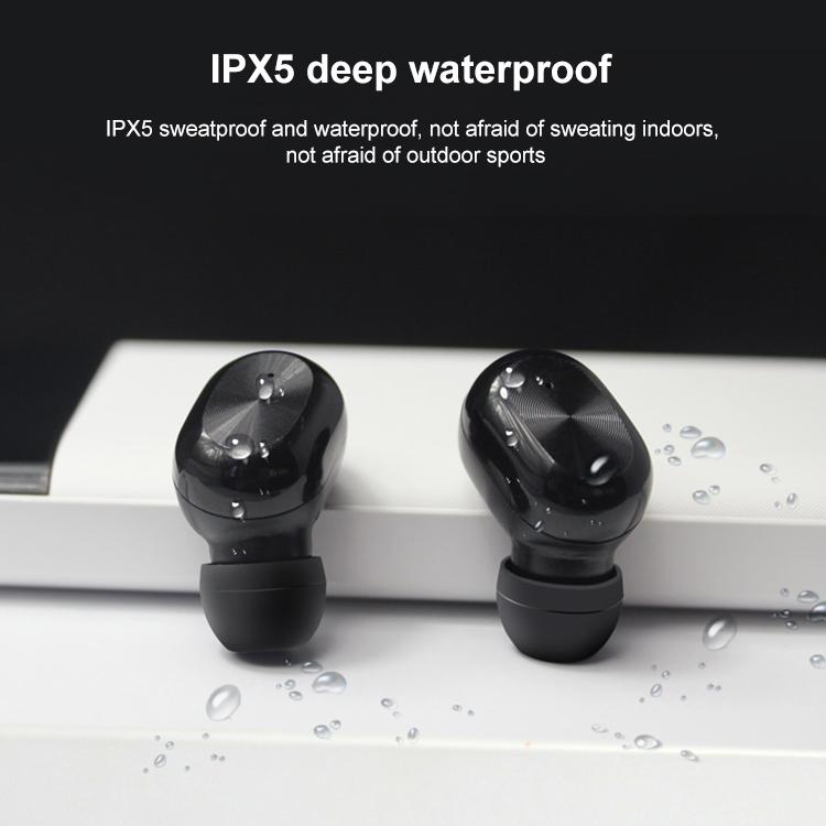 V562-B4311D6PI-202505222052-06 Waterproof Bluetooth 5.0 Tws Earphones with Touch Control - Black - Image 7