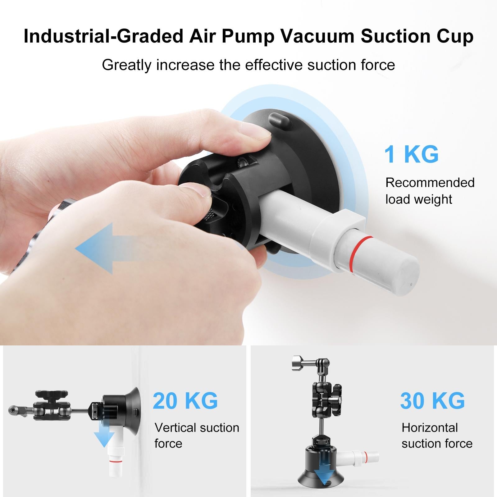 V562-B448UP-202502212305-04 Aluminum Alloy 3 Car Suction Cup Mount - Image 5