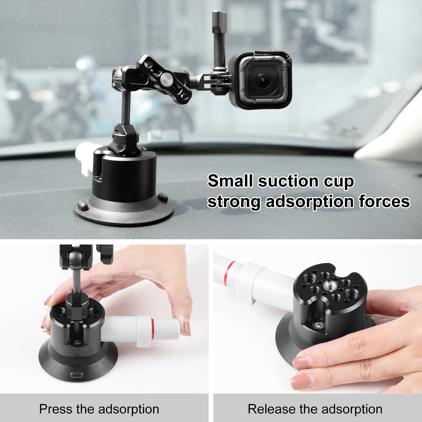 V562-B448UP-202502212305-05 Aluminum Alloy 3 Car Suction Cup Mount - Image 6