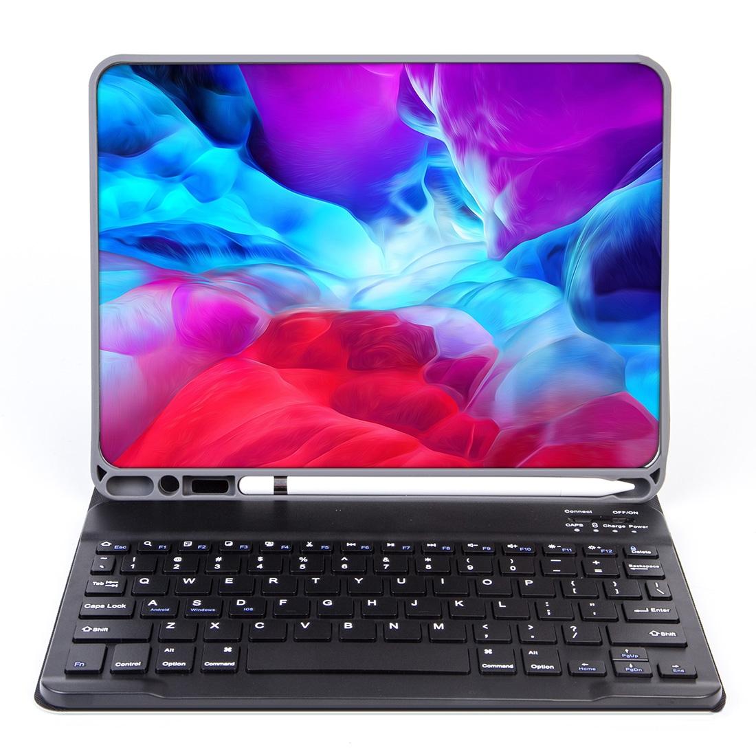 V562-B5120ORPI-202504291810-05 Detachable Bluetooth Keyboard Tablet Case For Ipad Pro 11 With Pen Slot - Plain Texture - Black - Image 6