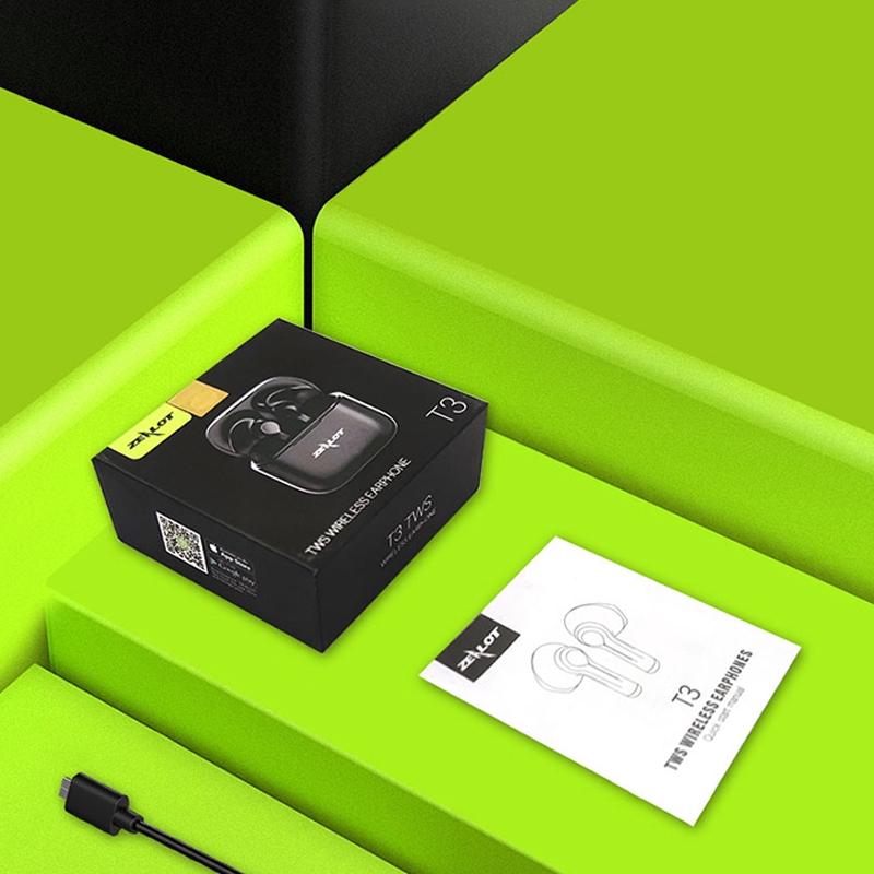 V562-B5370D6PI-202502241235-08 Wireless Bluetooth 5.0 Earbuds with Charging Case - T3 Tws - Black - Image 9