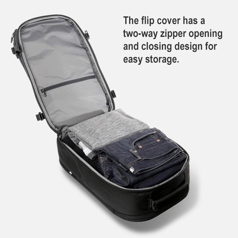 V562-B6129BCC-202505271312-04 20 Inch Waterproof Usb Shoulder Backpack - Black - Image 5