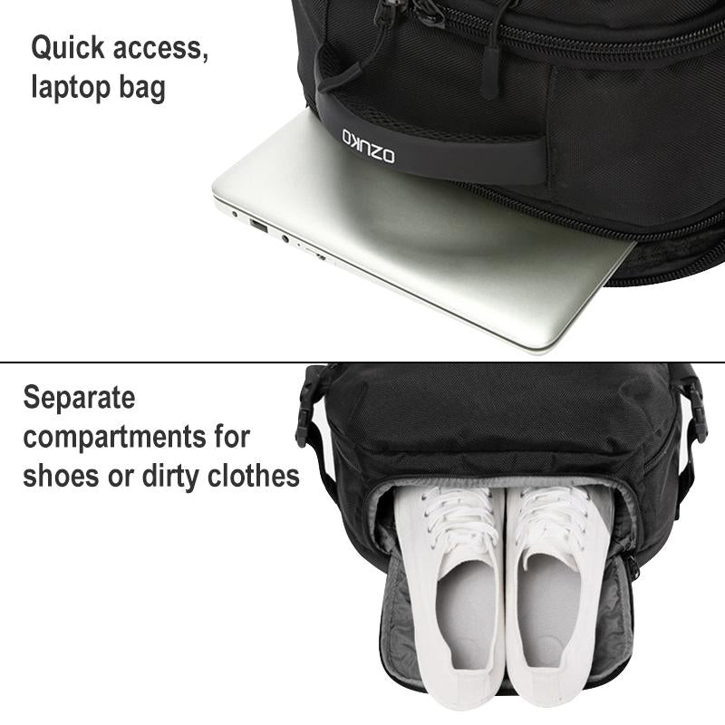 V562-B6129BCC-202505271312-05 20 Inch Waterproof Usb Shoulder Backpack - Black - Image 6