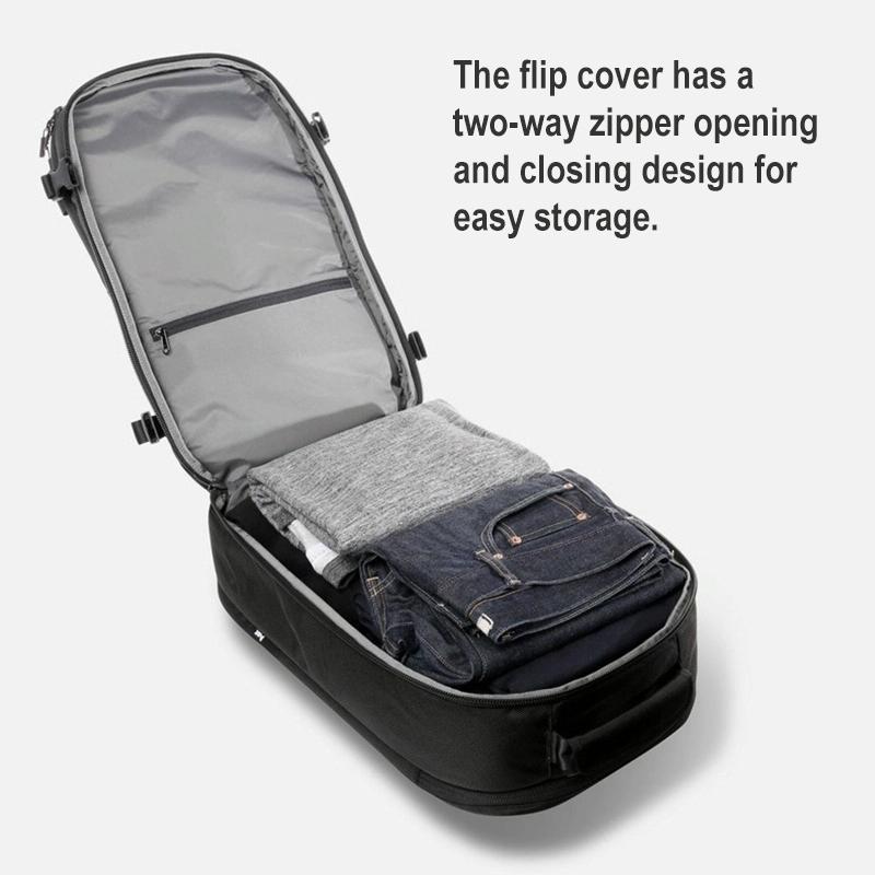 V562-B6129BCC-202505271312-10 20 Inch Waterproof Usb Shoulder Backpack - Black - Image 11