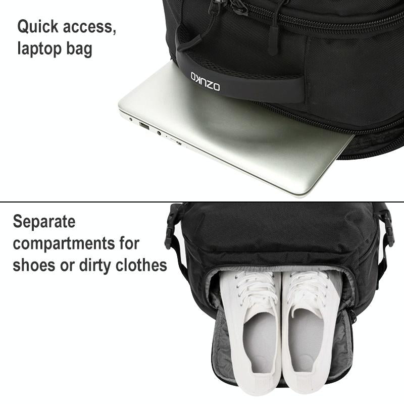 V562-B6129BCC-202505271312-11 20 Inch Waterproof Usb Shoulder Backpack - Black - Image 12