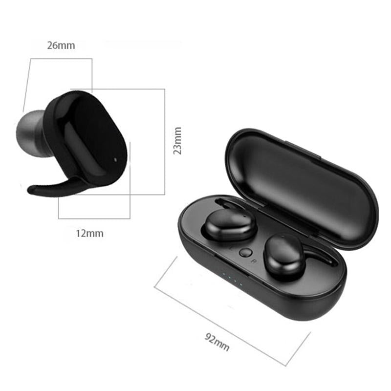 V562-B6450D6PI-202505222042-03 Waterproof Touch Wireless Bluetooth Earphones + Charging Box - Black - Image 4