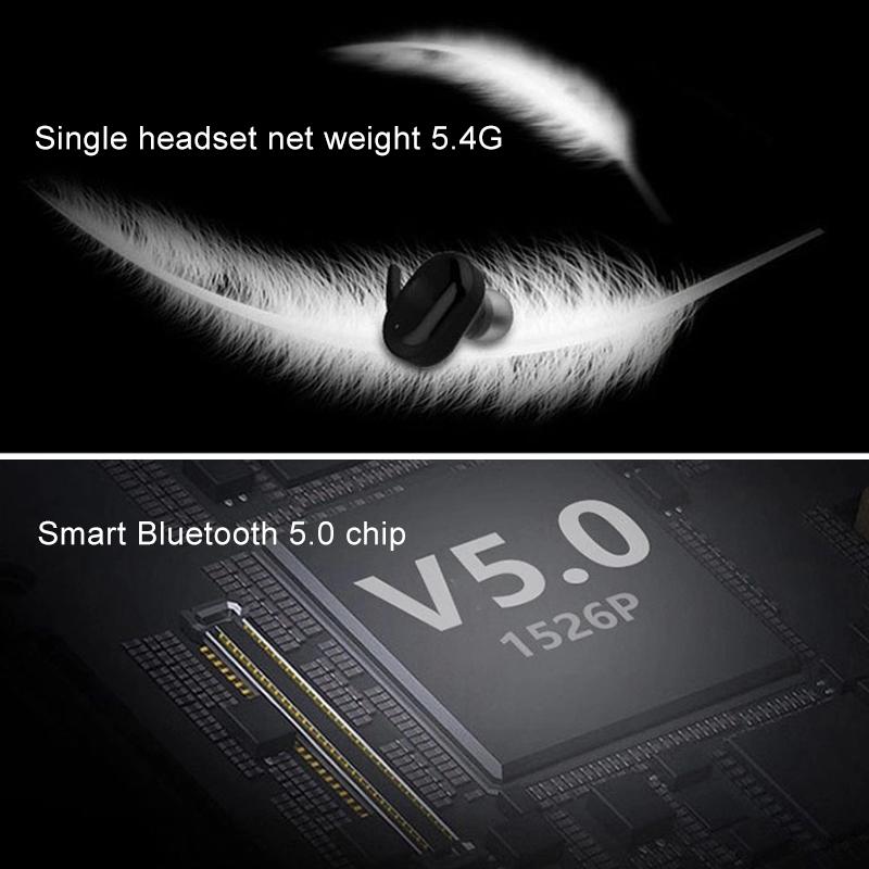 V562-B6450D6PI-202505222042-05 Waterproof Touch Wireless Bluetooth Earphones + Charging Box - Black - Image 6