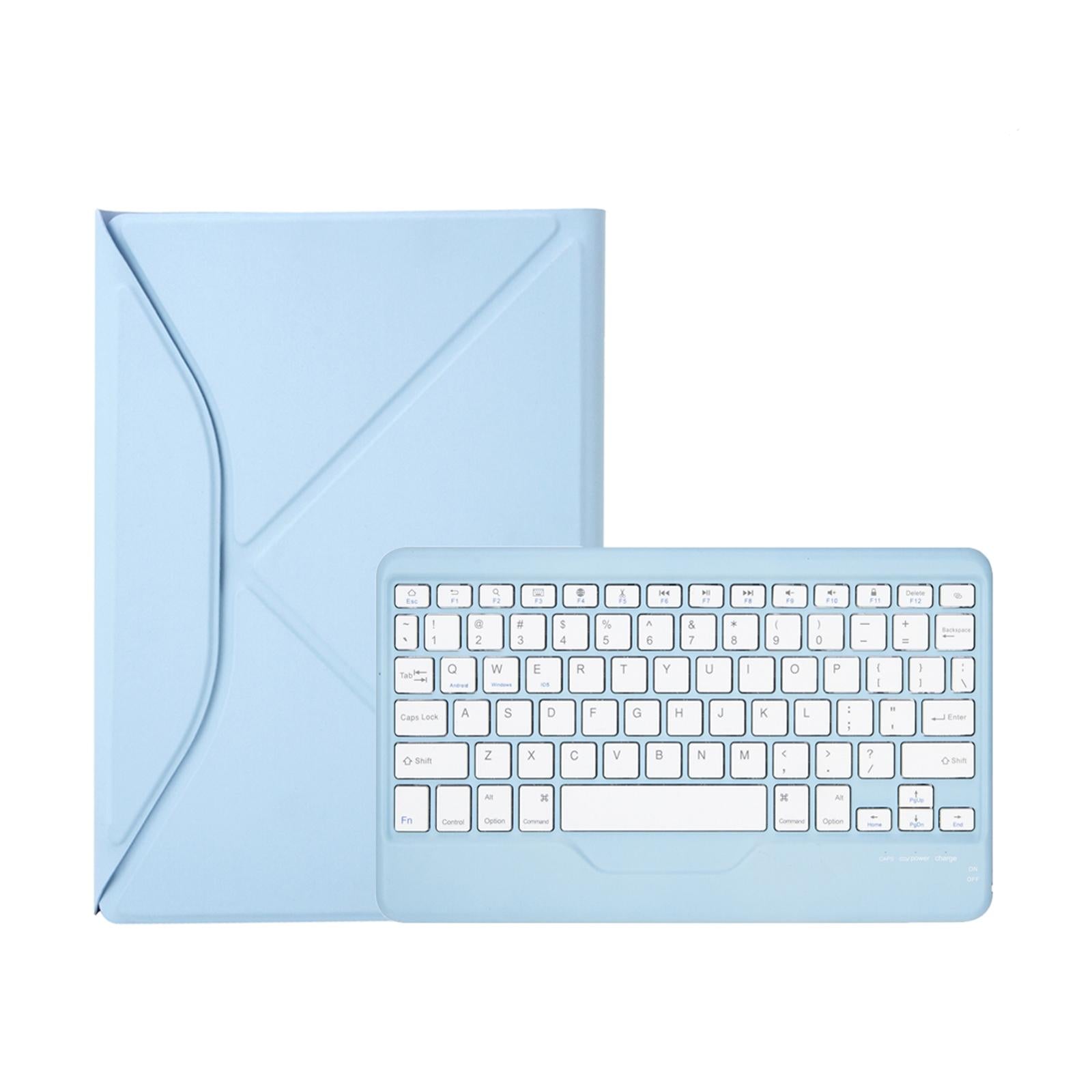 V562-B6830ORPI-202504291912-01 Bluetooth Keyboard Leather Tablet Case With Pen Slot - Black - Image 2