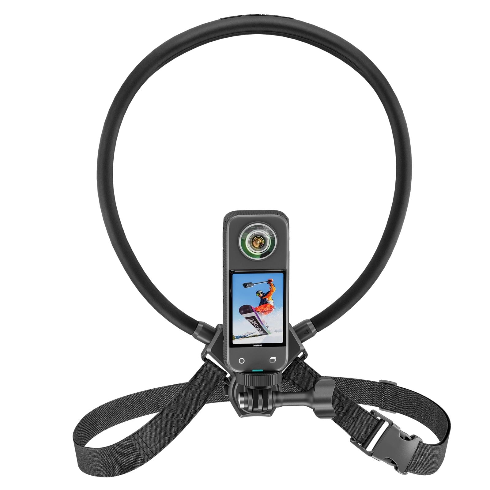 V562-B7983ACD-202503062135-01 Adjustable Neck Vlog Bracket for Dji Gopro Insta360 Action Cameras and Smartphones - Image 2