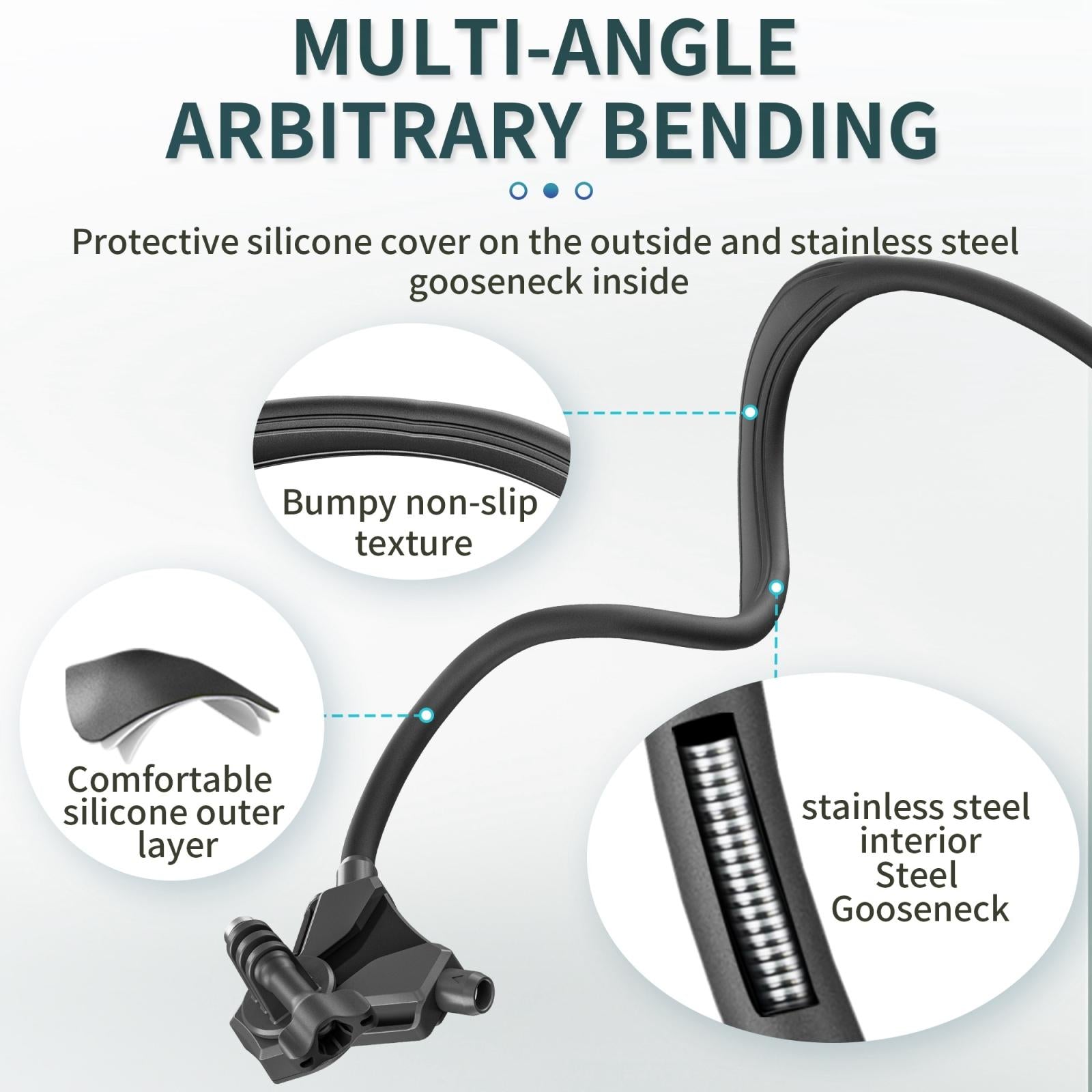 V562-B7983ACD-202503062135-03 Adjustable Neck Vlog Bracket for Dji Gopro Insta360 Action Cameras and Smartphones - Image 4