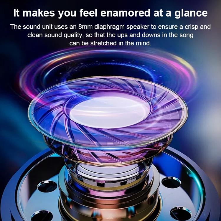 V562-B8080D6PI-226158-08 Wireless Bluetooth Earphone with Charging Box - Single - Black - Image 9