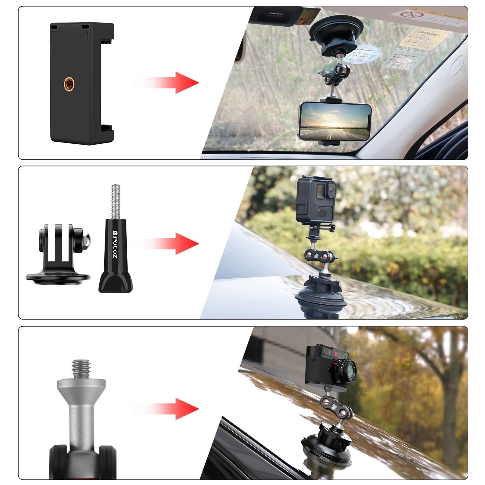 V562-B848UP-221291-06 Aluminum Alloy Magic Arm with Strong Suction Cup - Image 7