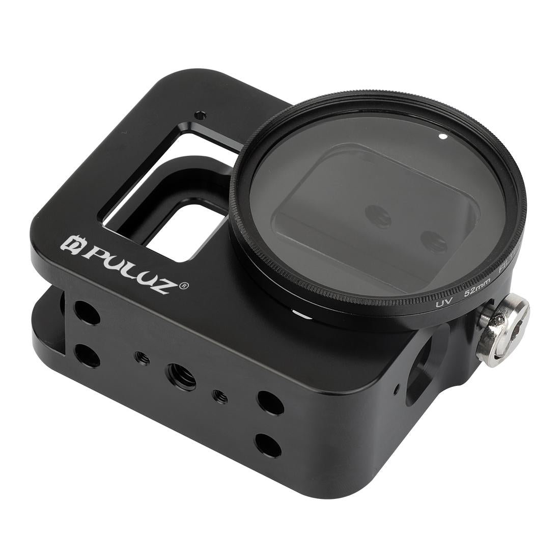 V562-B853UP-202502211920-04 Aluminum Alloy Protective Cage with Insurance Frame and 52mm Uv Lens for Gopro Hero8 - Image 5