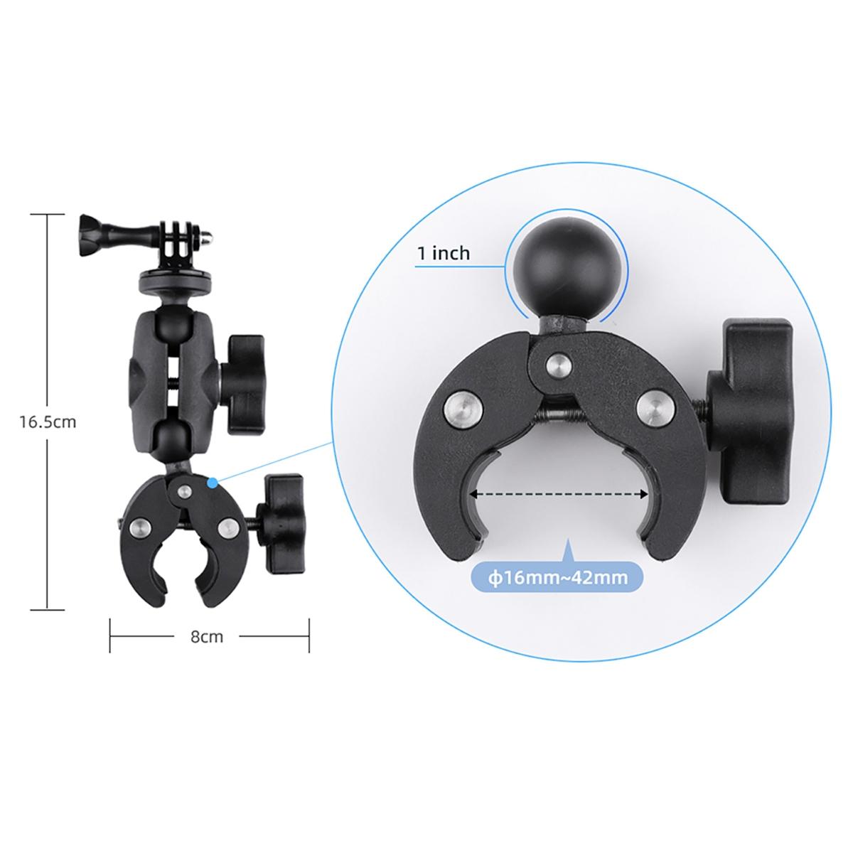 V562-B8591ACD-202503062020-03 Adjustable Action Camera Clamp with 360 Rotation and Phone Holder - Image 4