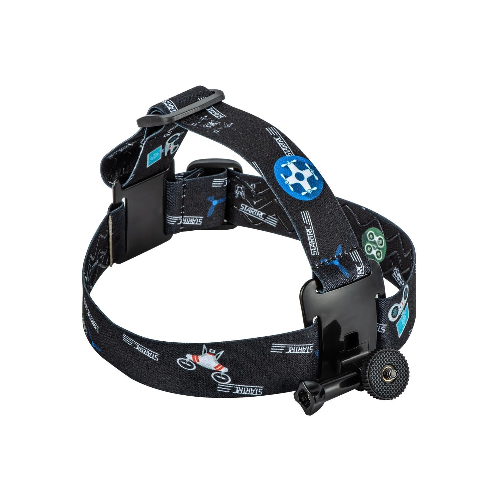 V562-B9122ACD-202505212000-00 Universal Action Camera Head Strap Mount - Black - Image 1