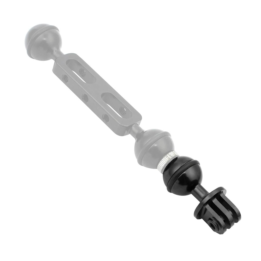 V562-B942UP-222049-05 Aluminum Ball Head Adapter for Gopro Insta360 Dji Action Cameras - 2.5cm Diameter - Black - Image 6