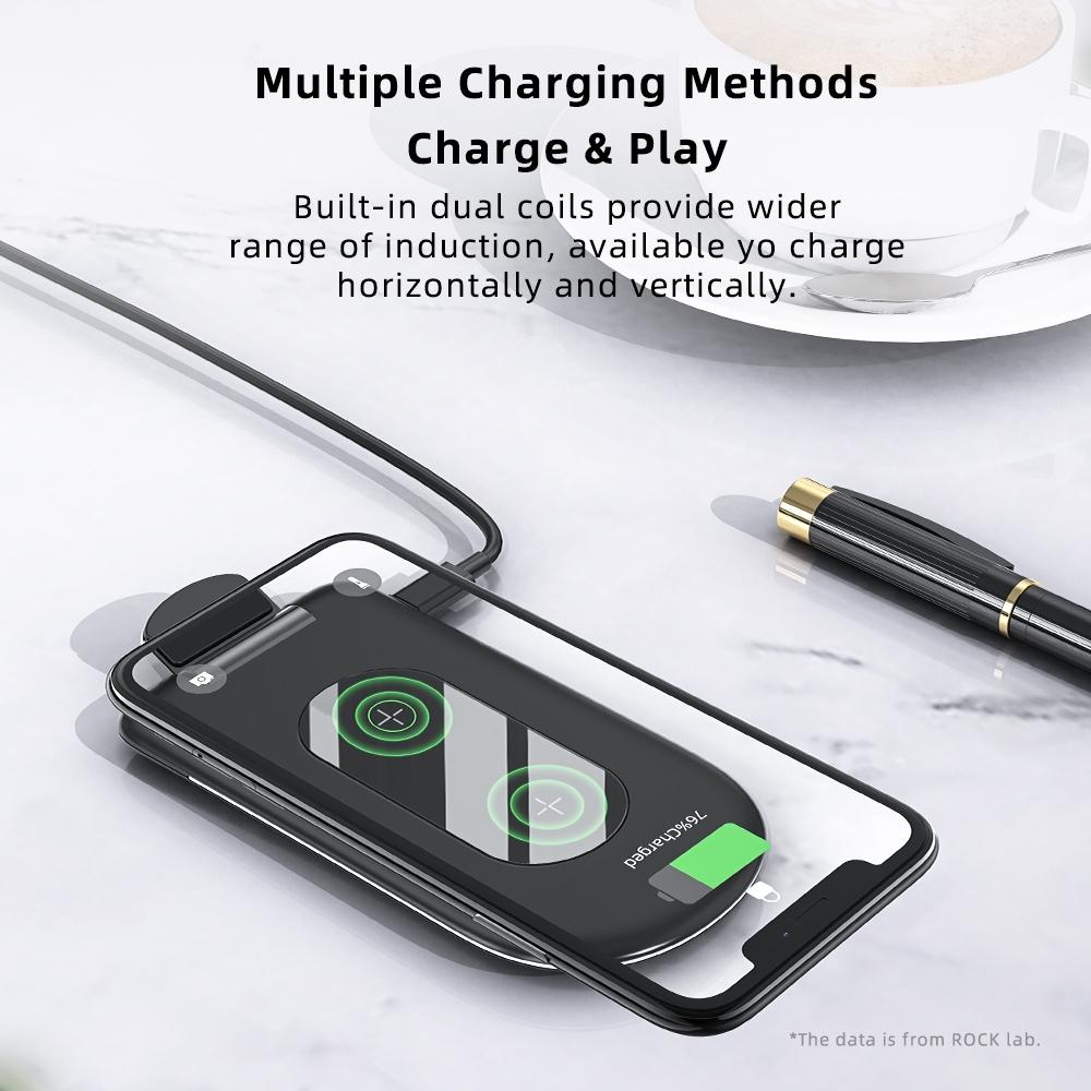 V562-B9816SXPI-202504211945-03 Foldable 15W Wireless Charger For Mobile Phones Black - Image 4