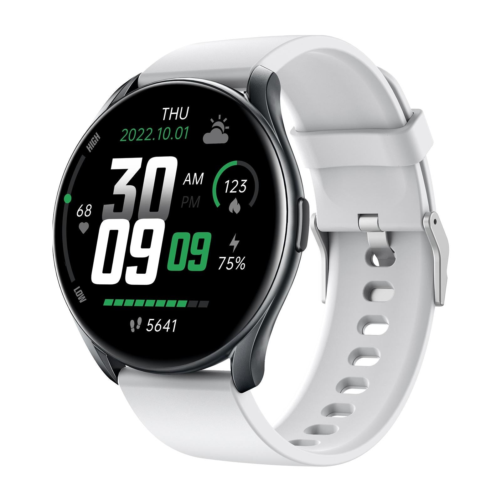 V562-C100558100AYS-202504171916-00 Smart Watch With Heart Rate And Blood Pressure Monitoring - White - Image 1