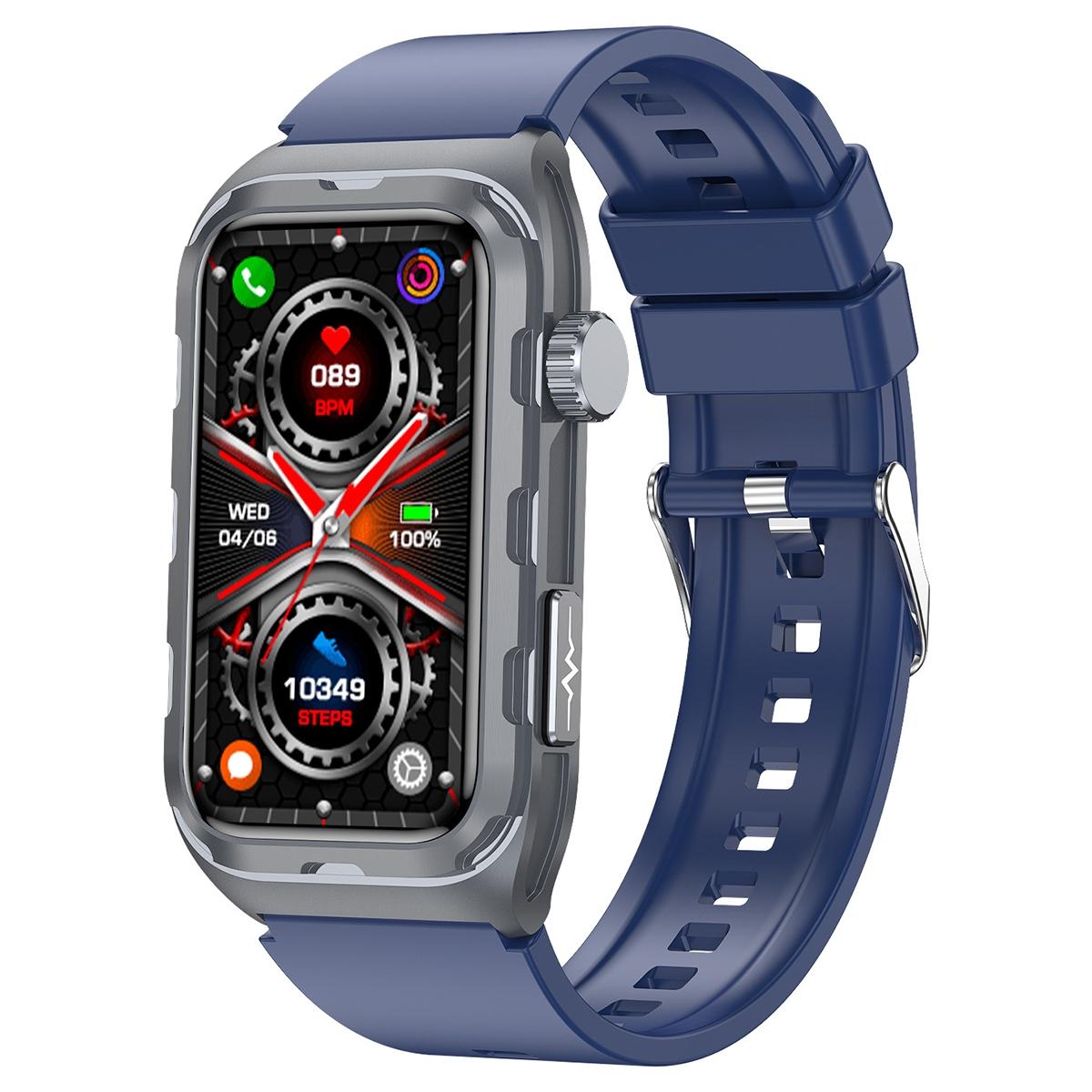 V562-C100582600ADE-202504252032-00 Waterproof Ecg Smart Watch For Health Monitoring - Ip68 - Blue - Image 1