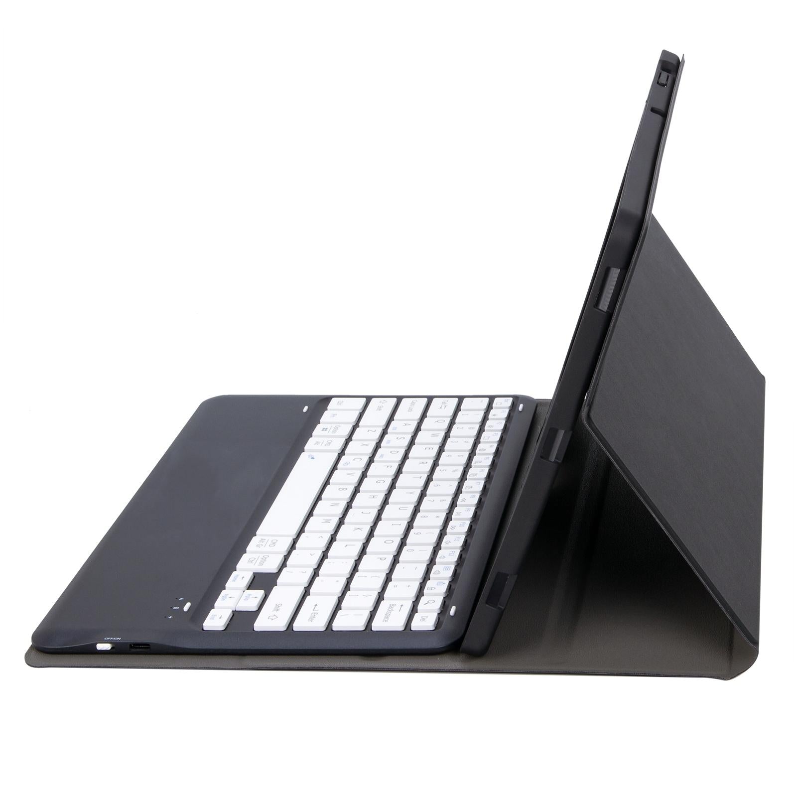 V562-C101499200ADE-202504291932-10 Detachable Bluetooth Keyboard Leather Case For Ipad Pro 12.9 2021 / 2020 / 2018 With Pen Slot - Dark Green - Image 11