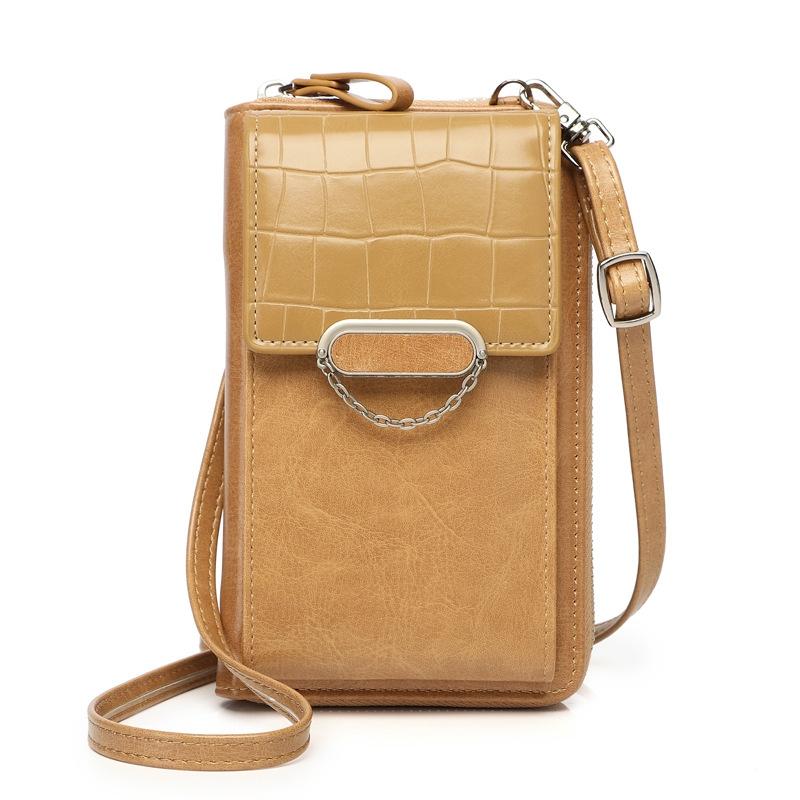 V562-C1016514060DBT-202505191537-00 Versatile Women Crossbody Wallet For Phones - Apricot - Image 1