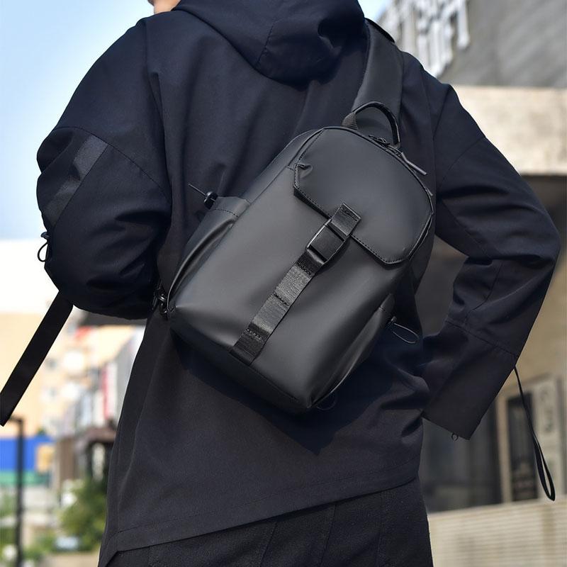 V562-C1022134060DBT-202505191535-11 2023 Large Capacity Waterproof Crossbody Chest Bag For Cycling & Sports - Blue - Image 12