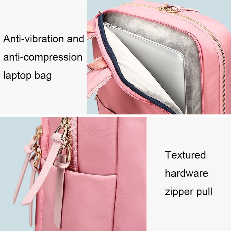 V562-C1027482060DBT-202502282226-05 Anti-theft Laptop Backpack - Durable & Versatile - Pink - Image 6