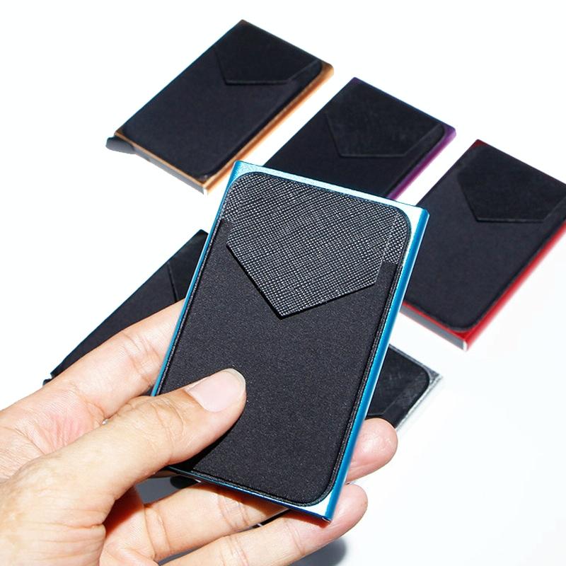 V562-C1028314060DBT-202503280312-03 Compact Metal Card Holder with Rfid Protection - Silver - Image 4