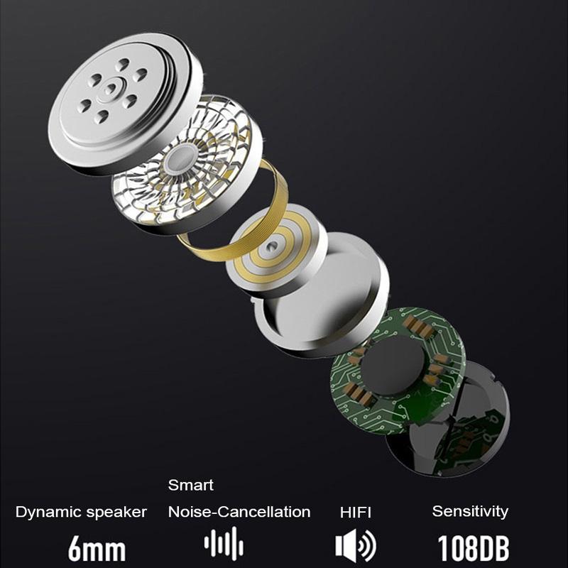 V562-C10307800AYS-202505222010-03 180 Degree Rotating Wireless Bluetooth Car Handsfree Earphones - Red - Image 4