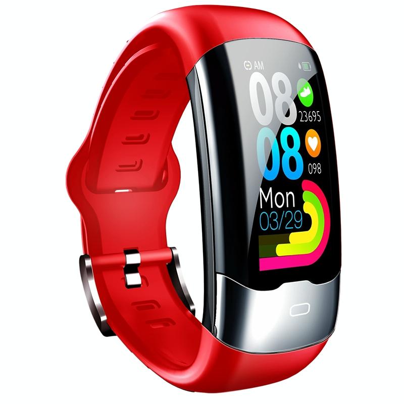 V562-C103452600ADE-202504252145-00 Smart Bracelet With Heart Rate And Blood Glucose Monitoring - Tft Hd - Red - Image 1