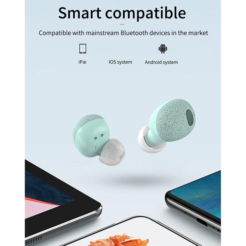 V562-C10362700ADE-202505261827-04 Wireless Bluetooth Earphones with 5d Sound and Magnetic Charging Box - Cherry Blossom Pink - Image 5